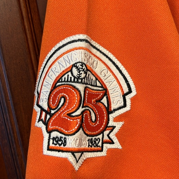 Vintage Cooperstown Collection MLB SF Giants Willie McCovey #44 Orange Jersey! - Picture 6 of 12
